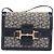 Céline CELINE C Saluki Shoulder Bag Canvas Navy Gold Tone - vista 2