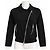 Burberry Brit Giacca Biker in misto cotone e seta - Nero
