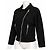 Burberry Brit Giacca Biker in misto cotone e seta - Nero - vista 2