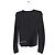 Gilet Maje in cotone nero - vista 3