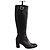Botas de piel negra Free Lance
