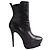 Autre Marque Botas Saint Laurent de cuero negro