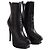 Autre Marque Botas Saint Laurent de cuero negro - vista 3
