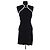 Vestido Courreges de algodón negro