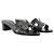 HERMÈS - Sandali con tacco Oasis Hermès in pelle liscia nera (T41)