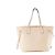 LOUIS VUITTON - Louis Vuitton Neverfull MM Shopper aus beigem Empreinte-Leder - Ansicht 4