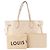 LOUIS VUITTON - Louis Vuitton Neverfull MM Shopper aus beigem Empreinte-Leder - Ansicht 8