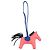 HERMÈS - Accessorio per borsa Rodeo Hermès in pelle liscia rosa e blu - vista 2