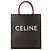 Céline CELINE - Celine Vertical Cabas Tasche aus monogrammiertem beschichtetem Canvas