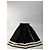 Gonna Maxi Vintage Issey Miyake Black Cream M - vista 4