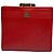 Vintage Givenchy 4G Logo Bifold Wallet Late 1970s Red