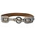Céline Vintage Celine Leder Sulky Buckle Gürtel Späte 1970s–1990s White Silver