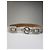 Céline Vintage Celine Leder Sulky Buckle Gürtel Späte 1970s–1990s White Silver - Ansicht 11