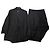 Vintage Givenchy Herren zweireihiger Wollblazer & Hose Dunkelgrau L
