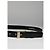 Cintura in pelle Vintage Givenchy Logo 4G Fine anni '80 Nero Oro - vista 2