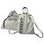 Vintage Givenchy Coated Canvas Drawstring Rucksack Weiß Blau c. 2018