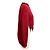 Fendi High Low Kaschmir-Strickpullover Rot / Schwarz - Ansicht 2