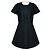 Tiffany & Co Co Black Kurzärmeliges ausgestelltes Satin-Minikleid