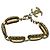 Bracciale Chanel 2018 con ciondolo logo CC in oro chiaro e strass - vista 12