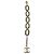 Bracciale Chanel 2018 con ciondolo logo CC in oro chiaro e strass - vista 8