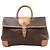 Céline Borsa porta documenti CELINE Macadam con manico superiore in Brown