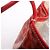 Borsa a spalla Goyard Saint Louis PM in PVC e pelle rossa - vista 12