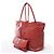 Borsa a spalla Goyard Saint Louis PM in PVC e pelle rossa - vista 2