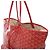 Borsa a spalla Goyard Saint Louis PM in PVC e pelle rossa - vista 3