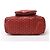 Borsa a spalla Goyard Saint Louis PM in PVC e pelle rossa - vista 8