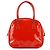 Prada Mini borsa bowling in pelle spazzolato rossa