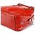 Prada Mini borsa bowling in pelle spazzolato rossa - vista 13