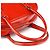 Prada Mini borsa bowling in pelle spazzolato rossa - vista 14