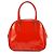 Prada Mini borsa bowling in pelle spazzolato rossa - vista 3