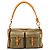 Gucci Borsa a tracolla in tela kaki con tasche cargo Autunno 2002