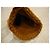 Autre Marque Rust Orange Wool and Leather Diamond Pattern Beanie - view 2