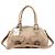 Marc Jacobs Beige Leder 2-Way Tasche mit Drehverschluss
