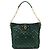 Marc Jacobs Grüne gesteppte Leder-Schultertasche mit Kette