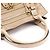 Chloé Borsa Tote Bay in pelle beige - vista 13