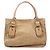 Chloé Borsa Tote Bay in pelle beige - vista 3