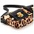 Marc Jacobs Borsa a tracolla con tasca in pelo di vitello stampa leopardata - vista 7