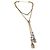 Collana Lariat Strass Chanel placcata oro 2020