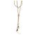 Collana Lariat Strass Chanel placcata oro 2020 - vista 3