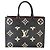 Louis Vuitton Black Beige Bicolor Giant Monogram Empreinte Onthego MM - vista 2