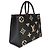 Louis Vuitton Black Beige Bicolor Giant Monogram Empreinte Onthego MM - vista 4