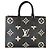 Louis Vuitton Black Beige Bicolor Giant Monogram Empreinte Onthego MM - vista 8
