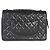 Borsa Chanel Large Citizen Zip Flap in pelle di agnello matelassé nera - vista 2