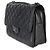 Borsa Chanel Large Citizen Zip Flap in pelle di agnello matelassé nera - vista 3