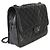 Borsa Chanel Large Citizen Zip Flap in pelle di agnello matelassé nera - vista 4