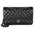 Borsa Chanel Medium Classic Double Flap in lambskin matelassé nera