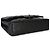 Borsa Chanel Medium Classic Double Flap in lambskin matelassé nera - vista 7